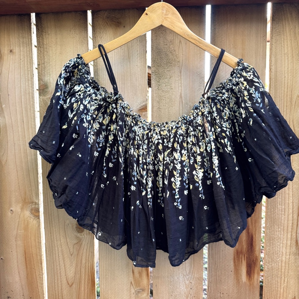 Free People Intimately Free Cropped Flowy Summer Top